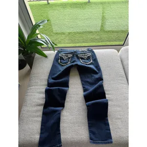 Miss Me Easy Skinny Jeans Womens 26 Dark Wash Embellished Sequin Flap Pocket Mid thumbnail 7