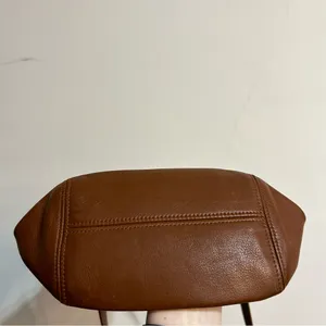 Vintage Coach 4156 Toffee Brown Leather Soho Belted Bucket Buckle Pouch Bag thumbnail 6