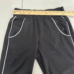 Gymshark Black Joggers Athletic Track Pants White Piping Logo‎ Womens Small thumbnail 9