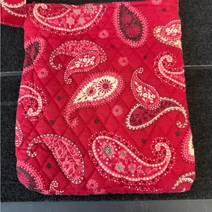 Vera Bradley Red Paisley Quilted Crossbody Bag thumbnail 2