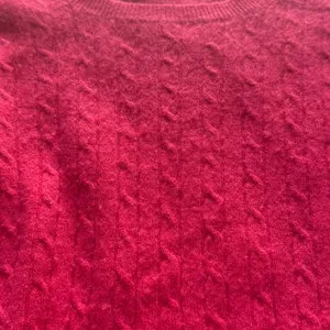 J Crew Wool Cashmere Blend Crew Neck Cable Knit Sweater Size M Pink thumbnail 10