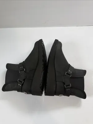 UGG Black Women's Ankle Booties with Harness Detail thumbnail 5