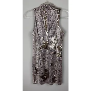 Fab'rik Bodycon Sequins Snakeskin Mini‎ Dress Sz S Cocktail Party Club Sexy Date thumbnail 16
