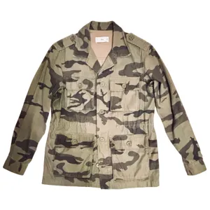 Aritzia TNA Minerva Army green Camo canvas utility jacket military fit coat XXS thumbnail 1
