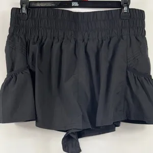 Free People Get Your Flirt On Shorts Black M thumbnail 1