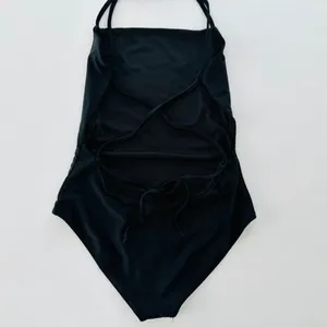 Beach Riot Stevie One Piece Black Size Medium Strappy Tie Back thumbnail 4