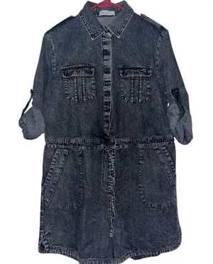Paintcolors black‎ denim short jumper small thumbnail 1