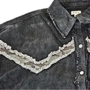 Pol Oversized‎ Corduroy Western top C17 thumbnail 4