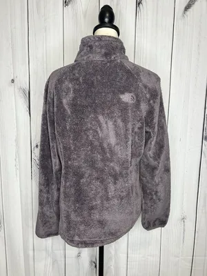 The North Face Jacket Women Sz M Purple Fleece Full Zip Osito Fuzzy Pile Logo thumbnail 8