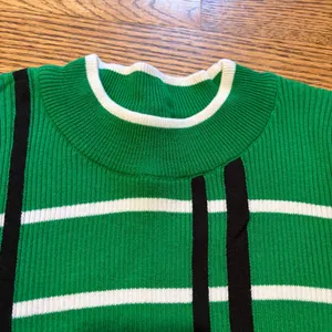 Anthro Maeve Merida Striped Sweater Green thumbnail 3