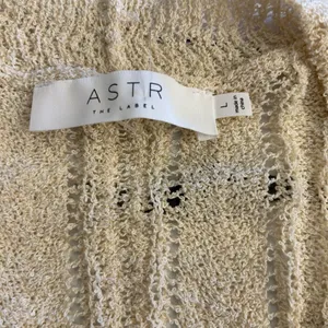 ASTR the Label Wrap Front Pointelle Sweater in Cream thumbnail 2