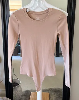 NUUDS Long Sleeve Scoop Neck Bodysuit thumbnail 1