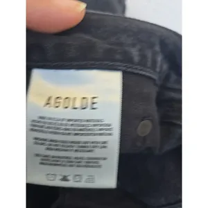 AGOLDE Lana Jean Women’s Size 30 Black Straight Leg Button Fly thumbnail 6