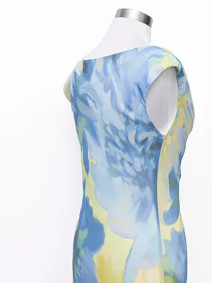 Betsy & Adam - Petite Floral Chiffon Maxi Dress thumbnail 12