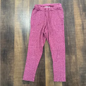 Free People FP Beach Pink Knit Lounge Set Cardigan & Pants XS thumbnail 6