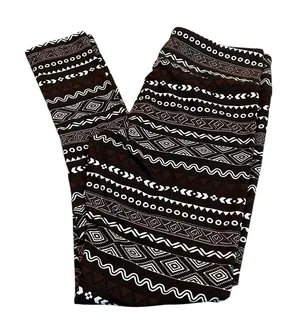 3/$15 BALANCE COLLECTION brown leggings thumbnail 1