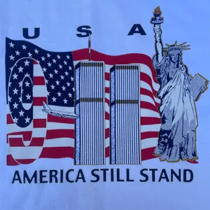 Tennessee River Vintage 9/11 Memorial America Still Stands Graphic White T-shirt thumbnail 3