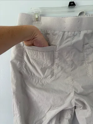 Lou & Grey 100% Cotton Utility Jogger Pants Size Medium Neutral Beige Gorpcore thumbnail 7