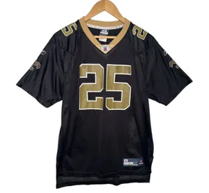 VTG Reggie Bush 25 Jersey Womens Extra Large Black New Orleans Saints NFL 2000s thumbnail 1