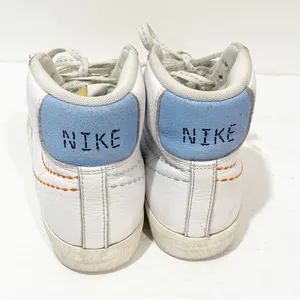 Nike Size 8 Blazer Mid 77 DX2350-100 White Leather Sneaker‎ thumbnail 4