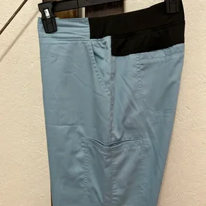 Grey’s Anatomy Mia mid-rise scrub pants in blue thumbnail 3