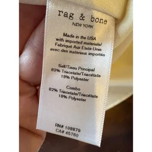 Rag & Bone Shirt Women XS Ivory Almond Harper Split Back‎ Top Streetwear NWOT thumbnail 11