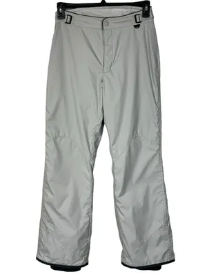 Columbia Women’s Small Vertex Ski Pants Snowboard Gaiters Zip-Fly Pockets Gray thumbnail 1