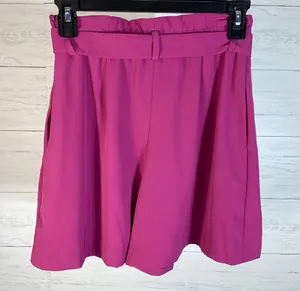 Uniqlo pink/purple belted shorts womens size XS thumbnail 11