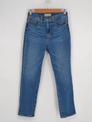 Madewell The Perfect Vintage Jean High Rise Tapered Jeans Blue Size 25 thumbnail 3