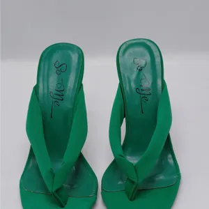 Womens Wedge Heel Sandals Size 7 Green Wedding Cocktail Party Y2K Revival So Me thumbnail 7
