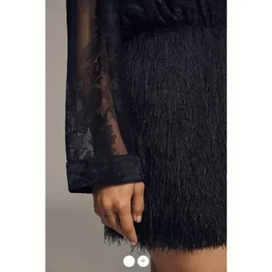 Anthropologie Maeve Fringe Twofer Mini Shirtdress thumbnail 3