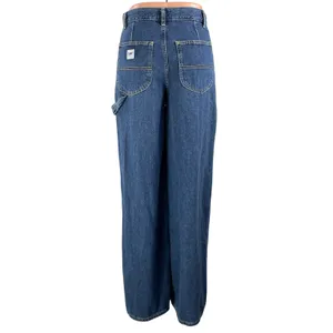 Lee Women's Blue High Rise Relaxed Straight Leg Utility Denim Jeans Pants Sz 26 thumbnail 3