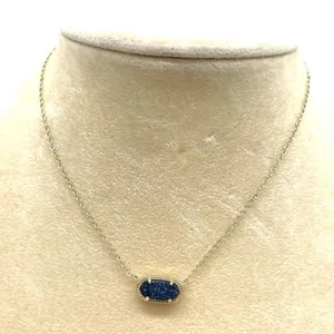 Kendra Scott Indigo Blue Drusy 18 inches Length thumbnail 1
