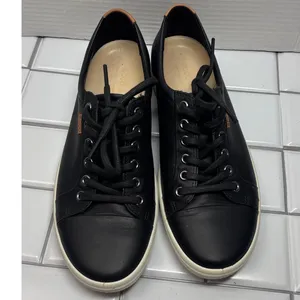 ECCO Soft 7 Sneaker Womens 40 Black Excellent Leather Lace-Up Low Top thumbnail 4