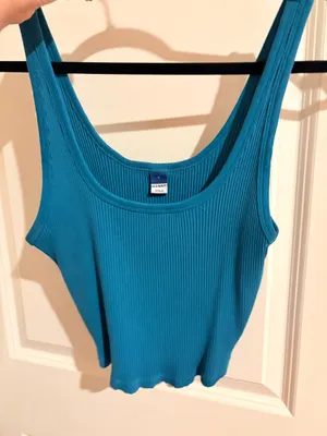 Old Navy Cropped Tank Ribbed Top thumbnail 1