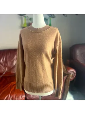 Anthropologie Pilcro Camel Knit Sweater – Women's Size XS thumbnail 4