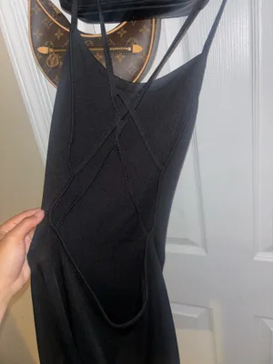 Romper / jumpsuit with criss cross back Black Size XS thumbnail 2