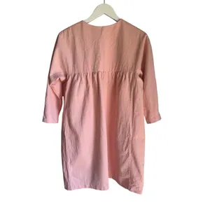 Pomander Place Pink Linen Cotton Tunic Dress Medium Coastal Resort Pockets thumbnail 3