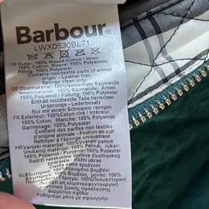 Barbour International Black Streak‎ Jacket Womens Green Waxed Cotton Moto Belted thumbnail 13