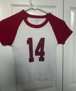John Galt 14 red raglan shirt thumbnail 1