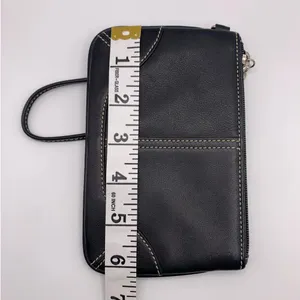y2k COACH Leatherware Black Wristlet thumbnail 10