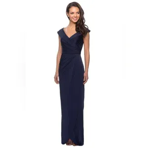 La Femme Formal Evening Gown Sz 4 Blue Wedding Party Mother Of Bride Dress thumbnail 6
