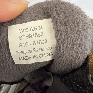 Sperry Top Sider Waterproof Rubber Duck Boots Quilted Wool Blend‎ Gray Women 6.5 thumbnail 9