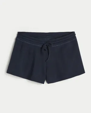Gilly Hicks Navy Waffle Flutter Shorts thumbnail 2