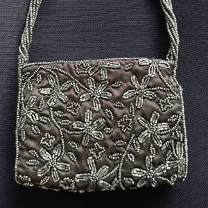 Moyna Silk Beaded Mini Evening Bag NWOT thumbnail 3