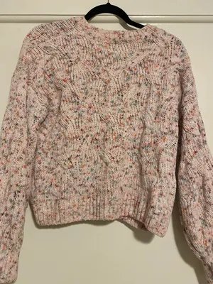 Pink Rose Knit Sweater thumbnail 2