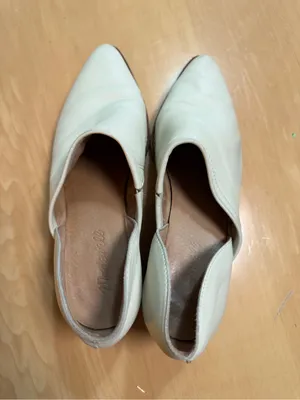 Madewell The Brady Low Cut Cream Leather Pointed Ankle Booties- 8.5 thumbnail 5