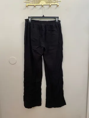 Women’s Black Drawstring Linen thumbnail 4