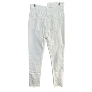 Agolde Jeans Womens 24 White Organic Cotton High Rise Criss Cross Straight Leg thumbnail 6