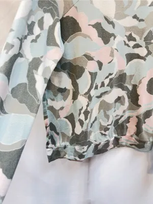 P.J. Salvage long-sleeve top features a pastel camo bloom print medium thumbnail 5